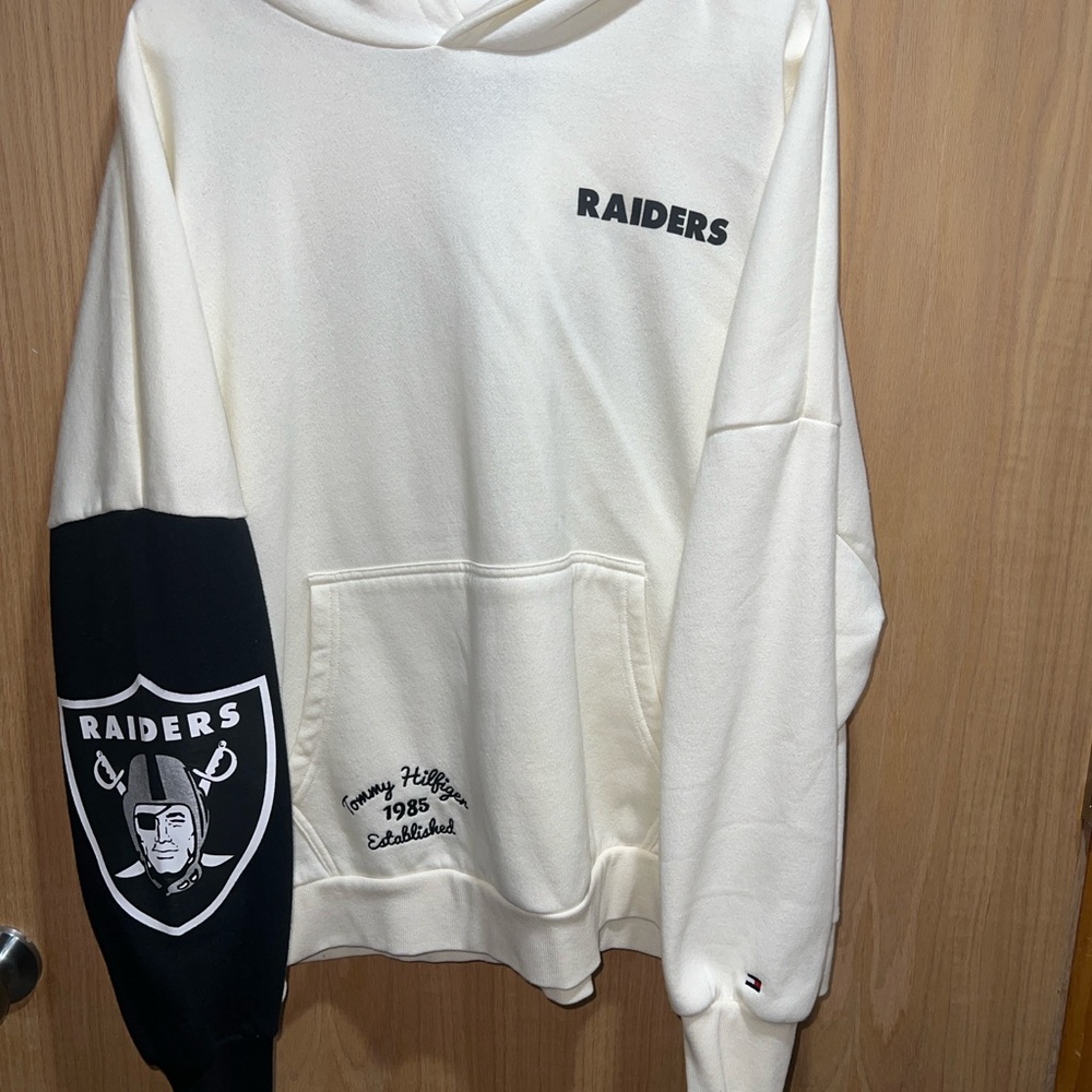 Tommy Hilfiger Cream and Black Raiders Hoodie